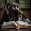 1000 Piece Adult Puzzle, Labrador Reading a Book, Puzzle Educational Gift, Room Decor or Cafe Decor Exercise Willpower Relaxation or Gifts for Friends view 1