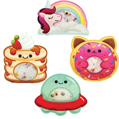 BIZYBOO - Hide n Seek Busy Bag Characters - Hidden Object Search Problem Solving Sensory Puzzle Matching Game for Kids 3 and Up - Bundle (Daisy, Peaches, Jack, Spacey)