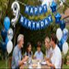 9th Birthday Party Supplies Blue, Happy Birthday Banner Number 9 Star Foil Balloon 9th Birthday Decoration Blue Silver Latex Confetti Balloon Great Gift for Boys 9 Years Old Birthday(9th) view 2