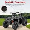 Best Choice Products 12V Kids Ride-On Electric ATV, 4-Wheeler Quad Car Toy w/Bluetooth Audio, 2.4mph Max Speed, Treaded Tires, LED Headlights, Radio - Red view 4