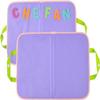 CHEFAN 2 Pack Felt Board for Kids, Portable Travel Storyboard, Preschool Activity Play Kits, Board Only, Blue&Purple view 1