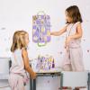 CHEFAN 2 Pack Felt Board for Kids, Portable Travel Storyboard, Preschool Activity Play Kits, Board Only, Blue&Purple view 2