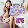 CHEFAN 2 Pack Felt Board for Kids, Portable Travel Storyboard, Preschool Activity Play Kits, Board Only, Blue&Purple view 3
