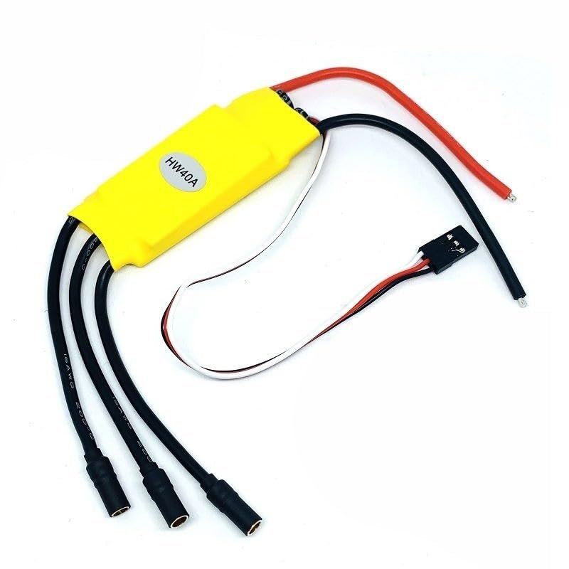 1pcs RC BEC 20A 30A 40A ESC XT60 Connector ESC Brushless Motor Speed Controller Suitable for Fixed-Wing Multi-axis Drones Replacement Parts (Color : Bundle 08)