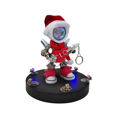 Metalkitor 3D Metal Puzzles for Adults, Santa Mecha Po Model Kit - Executive Desk Ornament - Steampunk DIY Crafts - Assembly Brain Teaser - Perfect Room Decor, 366+ PCS(with Base)