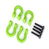 Traxxas 8234-GRN - F/R Bumper D-Rings, Green view 1