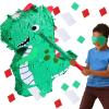 Hollowfly 20 Inches Large Piata for Birthday Party with a Blindfold and Bat Piata Birthday Party Decorations for Kids Anniversary Game Supplies(Dinosaur) view 1