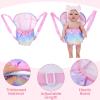 BABESIDE Baby Doll Accessories, Doll Carrier with 2 Doll Diapers  Baby Dolls Accessories Set for 12-15 Inch Dolls, Pretend Play Gift for Girls view 3