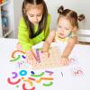Auvewilo Wooden Arabic Letters Construction Pegboard, Educational Toy for Alphabet and Number Early Learning,Fine Motor Skill Exercise view 4