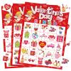 Leezead Valentines Day Bingo Game, 24 Players Valentines Day Bingo Cards Valentines Bingo Game Cards for School Classroom Family Games Valentine Party Supplies