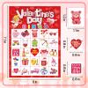 Leezead Valentines Day Bingo Game, 24 Players Valentines Day Bingo Cards Valentines Bingo Game Cards for School Classroom Family Games Valentine Party Supplies view 4