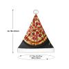 berbo Festive Fluffy Santa Hat for Kids - Soft and Warm Christmas Accessory for Boys and Girls (4-12 Years) Large Pizza view 3