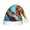 berbo - Festive Santa Hat for Kids, Soft Warm Christmas Accessory for Boys and Girls (4-12 Years) Parrots in the Tree view 1