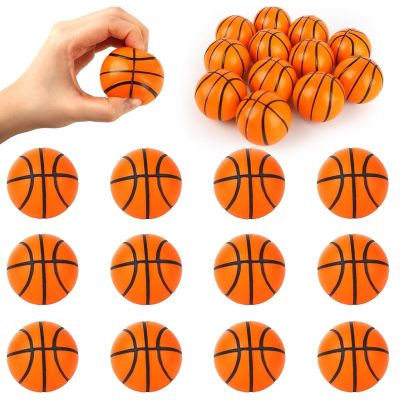 LovesTown 12PCS Basketball Stress Balls, Mini Foam Basketball Small Squeeze Stress Anxiety Relief Balls Sports Theme