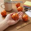 LovesTown 12PCS Basketball Stress Balls, Mini Foam Basketball Small Squeeze Stress Anxiety Relief Balls Sports Theme view 3