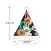 berbo Festive Fluffy Santa Hat for Kids - Soft and Warm Christmas Accessory for Boys and Girls (4-12 Years) Poodles Dogs view 3