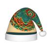 berbo Festive Fluffy Santa Hat for Kids - Soft and Warm Christmas Accessory for Boys and Girls (4-12 Years) Mandala view 1