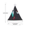 berbo Festive Fluffy Santa Hat for Kids - Soft and Warm Christmas Accessory for Boys and Girls (4-12 Years) Darts arrows view 3
