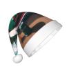 berbo Festive Fluffy Santa Hat for Kids - Soft and Warm Christmas Accessory for Boys and Girls (4-12 Years) Lake Camping view 2