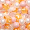 GOGOSO Ball Pit Balls,Plastics Balls for Ball Pit, Stars Hearts Shape for PastelBall for Toddlers Kids,Pink Gold White Clear,100pcs view 1