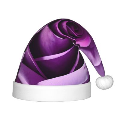 berbo Festive Fluffy Santa Hat for Kids - Soft and Warm Christmas Accessory for Boys and Girls (4-12 Years) Purple Rose