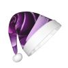 berbo Festive Fluffy Santa Hat for Kids - Soft and Warm Christmas Accessory for Boys and Girls (4-12 Years) Purple Rose view 2