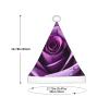 berbo Festive Fluffy Santa Hat for Kids - Soft and Warm Christmas Accessory for Boys and Girls (4-12 Years) Purple Rose view 3