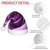 berbo Festive Fluffy Santa Hat for Kids - Soft and Warm Christmas Accessory for Boys and Girls (4-12 Years) Purple Rose view 4