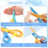 LOVESTOWN Kids Safety Scissors, 16 PCS Blunt Tip Toddler Scissors for Preschool Training, Anti-Pinch Design, Child Hand-Eye Coordination Development, Playdough Cutting Tools & Craft Activities view 3