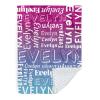KAINSY Personalized Name Blanket for Kids Adult, Customized Baby Blanket with Name for Boys Girls, Soft Flannel with Double Layer Dotted Backing, Personalized for Daughter Son(60"x80") view 1