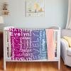 KAINSY Personalized Name Blanket for Kids Adult, Customized Baby Blanket with Name for Boys Girls, Soft Flannel with Double Layer Dotted Backing, Personalized for Daughter Son(60"x80") view 2