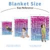 KAINSY Personalized Name Blanket for Kids Adult, Customized Baby Blanket with Name for Boys Girls, Soft Flannel with Double Layer Dotted Backing, Personalized for Daughter Son(60"x80") view 4