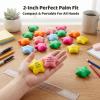 LovesTown 24PCS Squeeze Toys, 2 Inch Star Motivational Stress Balls Sensory Fidget Toys Funny Prize for Classroon Gifts for Coworkers Party Favors Goodie Bag Stuffers view 4