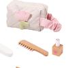 predolo 14Pcs Play Makeup for Little Girls Pretend Makeup for Toddlers Portable Ages 3 Over Makeup Kits for Girls for Birthday New Year view 3