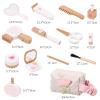 predolo 14Pcs Play Makeup for Little Girls Pretend Makeup for Toddlers Portable Ages 3 Over Makeup Kits for Girls for Birthday New Year view 4