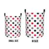 Foruidea Polka Dot Pattern Laundry Basket,Laundry Hamper,Collapsible Storage Bin, Oxford Fabric Clothes Baskets,Nursery Hamper For Home,Office,Dorm,Gift Basket view 4