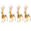 Metalkitor 3D Metal Puzzles for Adults, Christmas Elk Model Kit - Executive Desk Ornament - Steampunk DIY Crafts - Assembly Brain Teaser - Perfect Room Decor, 200+ PCS(Gold) view 1