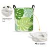 Foruidea Banana Leaf Laundry Basket,Laundry Hamper,Collapsible Storage Bin, Oxford Fabric Clothes Baskets,Nursery Hamper For Home,Office,Dorm,Gift Basket view 2