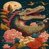1000 Piece Chinese Jigsaw Puzzle for Kids Adults, Vintage Flower Dragon Wooden Puzzles - Family Puzzles with A Fun Twist - Improving Patience - Gifts Puzzles for Kids 20 X 30 Inch view 1