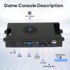 Arcade Game DIY Kit - Supports Up to 4 Players, Pandora Box System with 29800 Games in 1, Includes Joystick, Buttons, Power Supply, and Wiring view 2