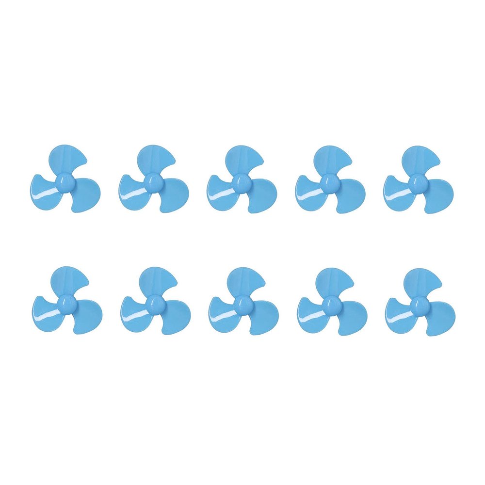 Remote Control Car Propeller and personally constructed Toy Propeller , 10Pcs 50mm 3 Blade ABS Propellers , Car Model Accessories Compact Design for personally constructed Car for models (blue)