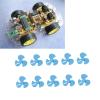 Remote Control Car Propeller and personally constructed Toy Propeller , 10Pcs 50mm 3 Blade ABS Propellers , Car Model Accessories Compact Design for personally constructed Car for models (blue) view 2