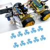 Remote Control Car Propeller and personally constructed Toy Propeller , 10Pcs 50mm 3 Blade ABS Propellers , Car Model Accessories Compact Design for personally constructed Car for models (blue) view 3