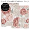 Sweet Jojo Designs Blush Pink Boho Shabby Chic Floral Girl Baby Crib Bedding Set Infant Nursery Room BreathableBaby Breathable Mesh Crib Liner Blanket Fitted Sheet Skirt 6p Ivory Bohemian Watercolor view 4