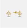 Daughter Gifts from Mom Dad  Gift for Adult Daughter  Daughter Birthday Card and Jewelry  Christmas Gifts for Women Teenage Girl  Pearl Starburst Earrings 14k Gold view 2