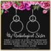 Best Friend Gifts for Women  Unbiological Sister  Christmas Gifts for Women  Stepsister Gifts  Love Friendship  Bonus Sister Earrings for 2 3  Infinity Ring Earrrings Silver view 1