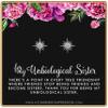 Best Friend Gifts for Women  Unbiological Sister  Christmas Gifts for Women  Stepsister Gifts  Love Friendship  Bonus Sister Earrings for 2 3  Crystal Starburst Earrings Silver view 1