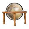 SYALEO Globo Terrqueo 25cm World Globe W/ 4 Leg Wooden Stand Rechargeable Globe Touch Lamp Built-in LED Classic Night View Light Up Globe for Room Teaching Easy-Read view 1
