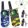 Kids Walkie Talkies Toys Boys Gifts 5 6 7 8 9 Year Old Outdoor Toys for Kids 2 Way Radio with Camping Gear Army Soldier Pretend Play Birthday Present Boy (Yellow Blue) view 1