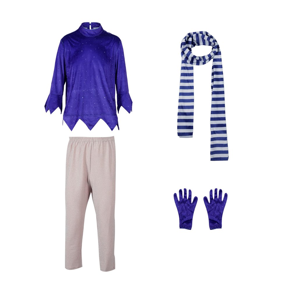 Todeeral Kid's mischievous miser costume cosplay Christmas(M,MY202264kid)